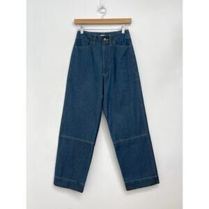 Micaela Greg Seamed Jean Barrel Straight Leg Rigid Workwear - Size 0/“Small”